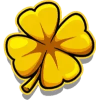 Goldenes Kleeblatt Symbol