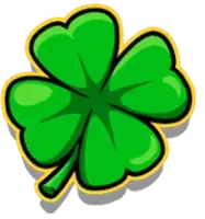 Grünes Kleeblatt Symbol