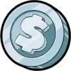 Silber-Münze Symbol